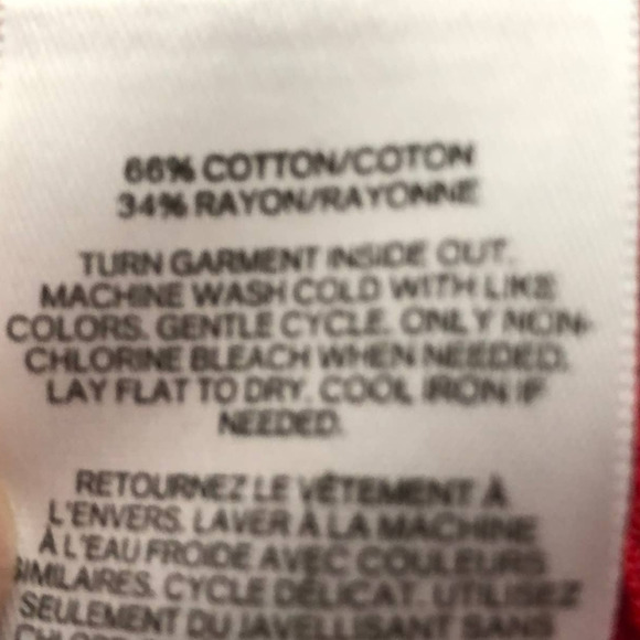 Express Red Striped Circle Hem Oversized Tunic Sweater Size Small ( NWOT) - Picture 11 of 12